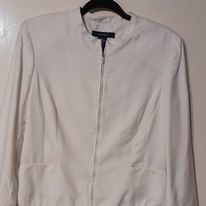 Jones Wear Women's Lined White Jacket Size 8
